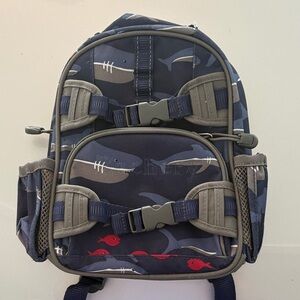 Pottery Barn Kids Navy Shark Backpack
